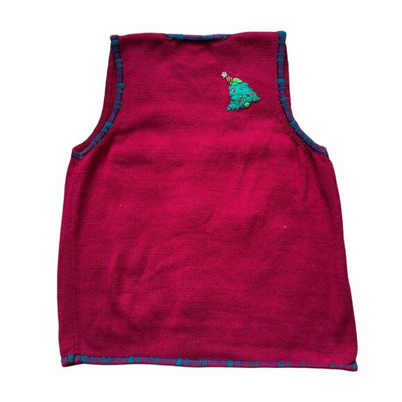 Heirloom Collectibles Sweater Vest, Size women's Small; Christmas Dogs; Vintage - Picture 2 of 6